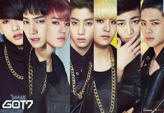MUSIC PLAZA Poster GOT7 | 갓세븐 | CLOSE UP VER. 30" X 21"