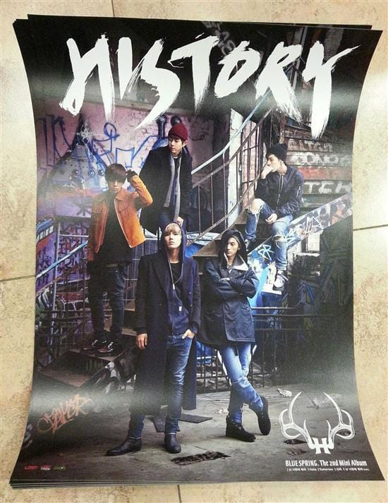 MUSIC PLAZA Poster 히스토리 | HISTORY<br/>BLUE SPRING<br/>17" x 24"