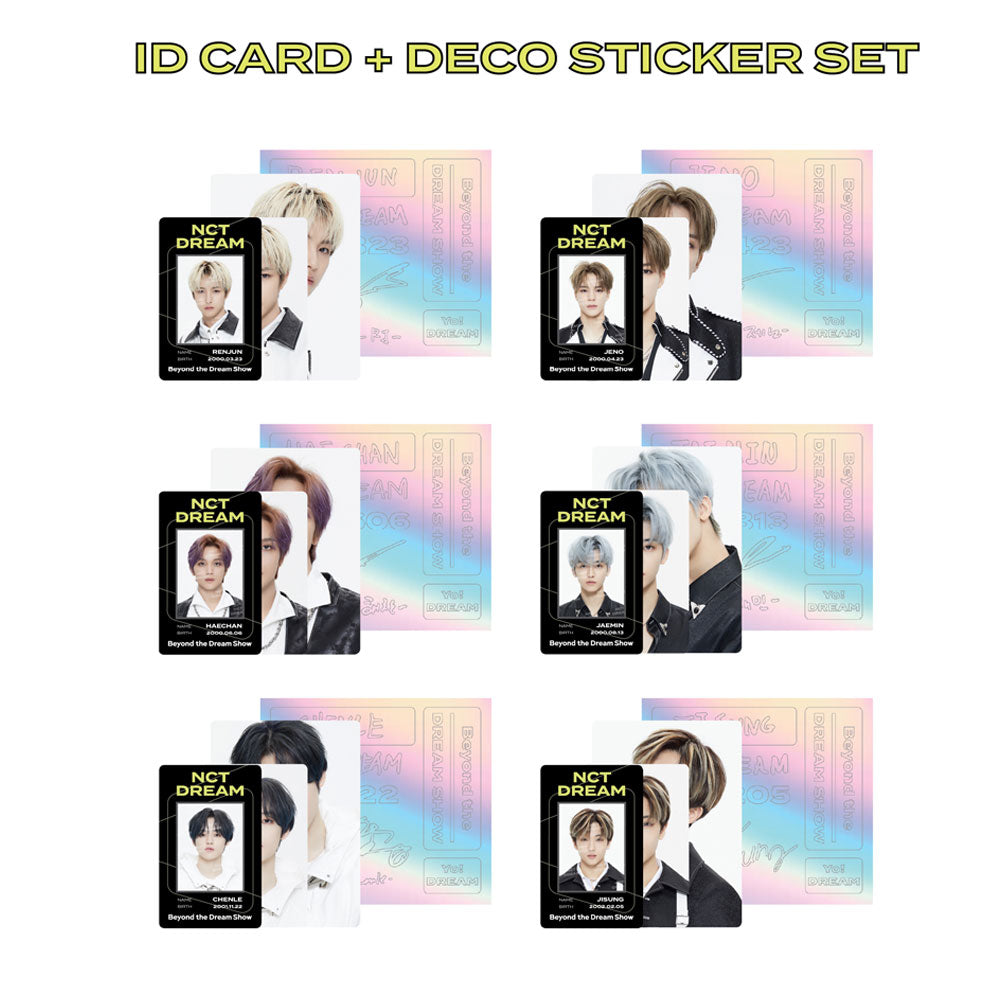 엔시티 드림 | NCT DREAM [ BEYOND THE DREAM SHOW ] ID CARD + DECO STICKER