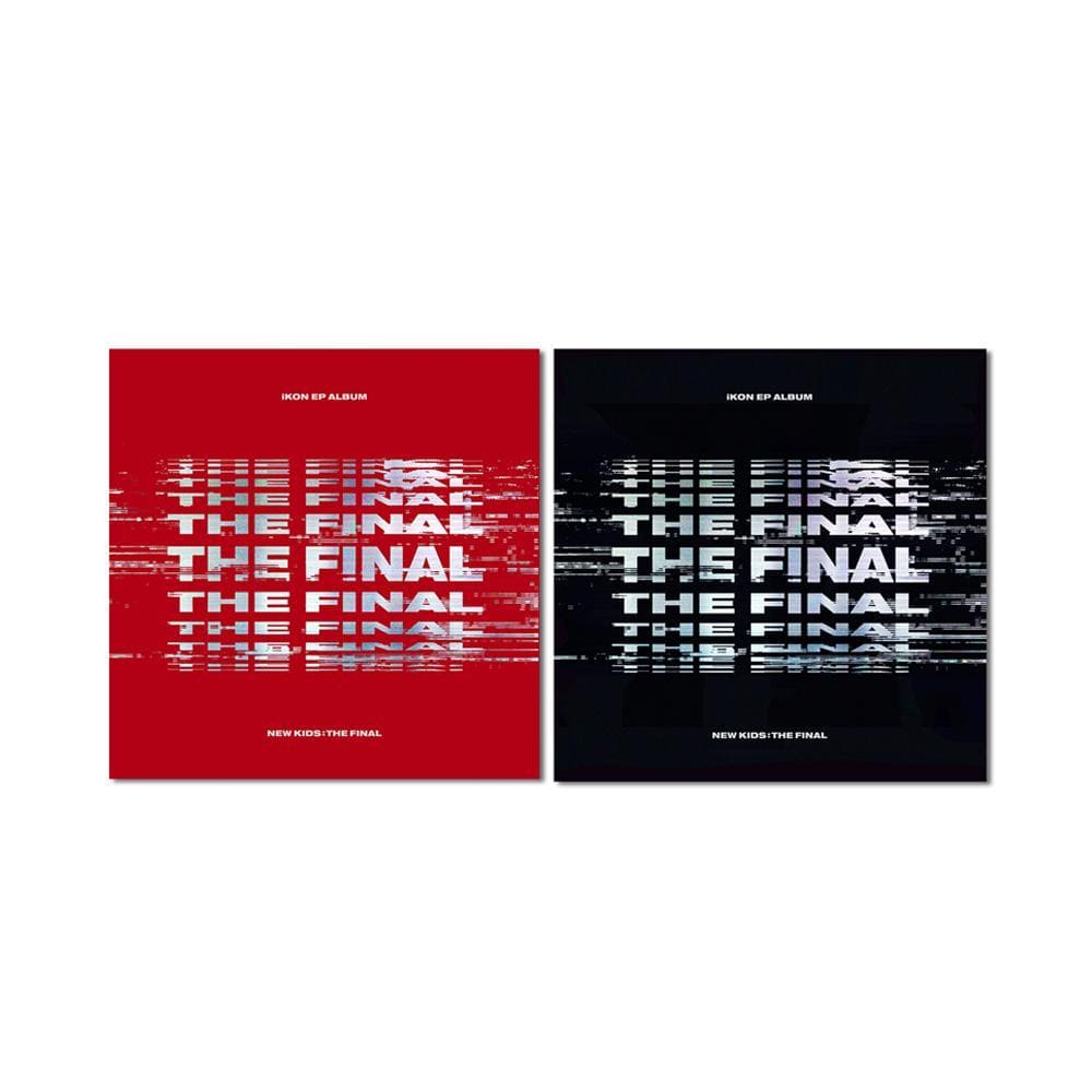 MUSIC PLAZA CD BLACKOUT VERSION iKON MINI ALBUM [ NEW KIDS : THE FINAL (EP) ] CD+FOLDED POSTER ON PACK