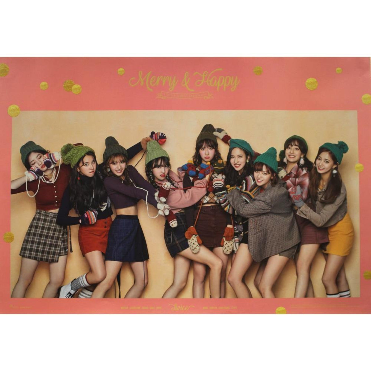 MUSIC PLAZA Poster 트와이스 | Twice | MERRY & HAPPY HAPPY ver | POSTER