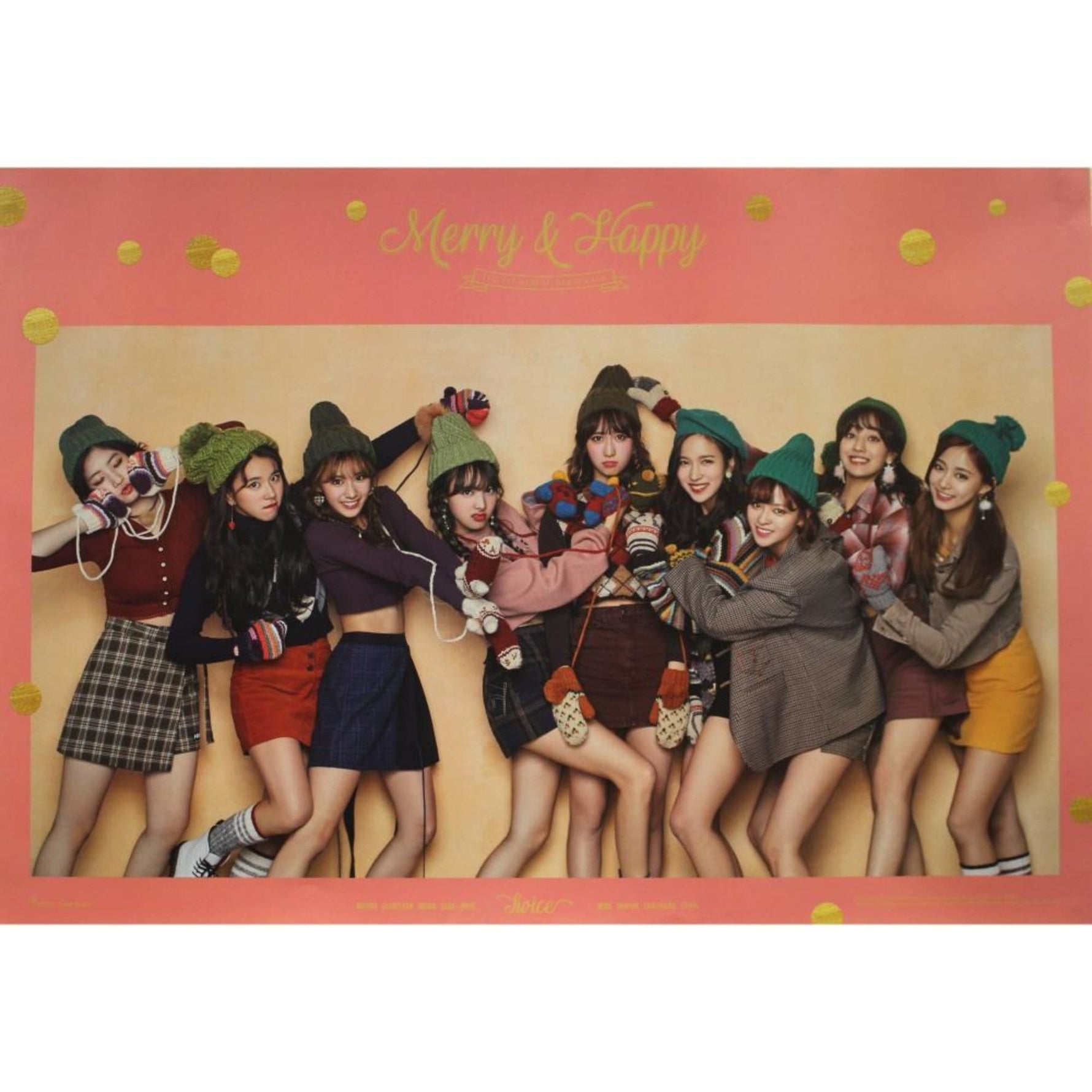 MUSIC PLAZA Poster 트와이스 | Twice | MERRY & HAPPY HAPPY ver | POSTER