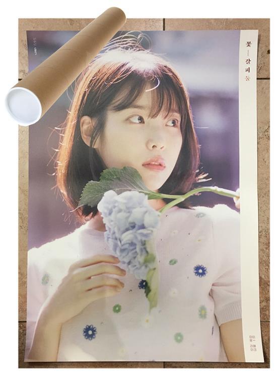 MUSIC PLAZA Poster 아이유 | IU<br/>북마크 2 FLOWER MARK 2<font color=blue> WHITE VER</font><br/>POSTER ONLY