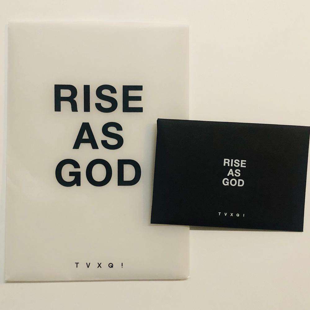 MUSIC PLAZA Photo Book 동방신기 | TVXQ [ RISE AS GOD ] OFFICIAL POSTCARD SET+PHOTO CARD SET