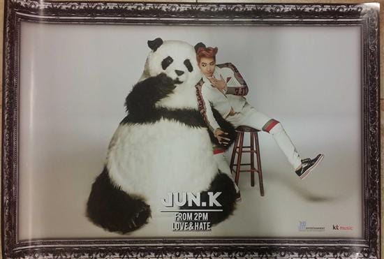 MUSIC PLAZA Poster 준케이 | JUN.K from 2PM<br/>LOVE&HATE VER.A POSTER<br/>29.5" X 20.5"