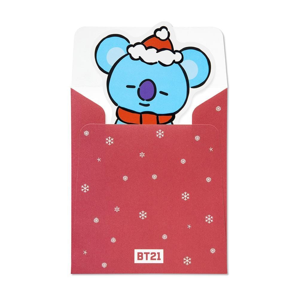 MUSIC PLAZA Goods WINTER BT21 [ KOYA ] MESSAGE CARD