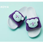 MUSIC PLAZA Goods KOYA BT21 PLUSH DOLL SLIPPERS | SIZE : 8 /  LIMITED EDITION | OFFICIAL MD