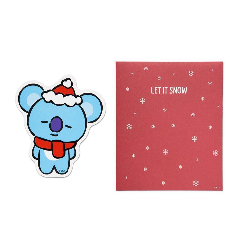 MUSIC PLAZA Goods WINTER BT21 [ KOYA ] MESSAGE CARD
