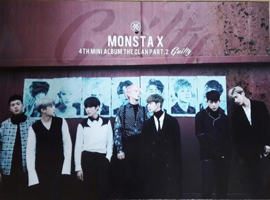 MUSIC PLAZA Poster MONSTA X | 몬스타 엑스GUILTY VER. POSTER