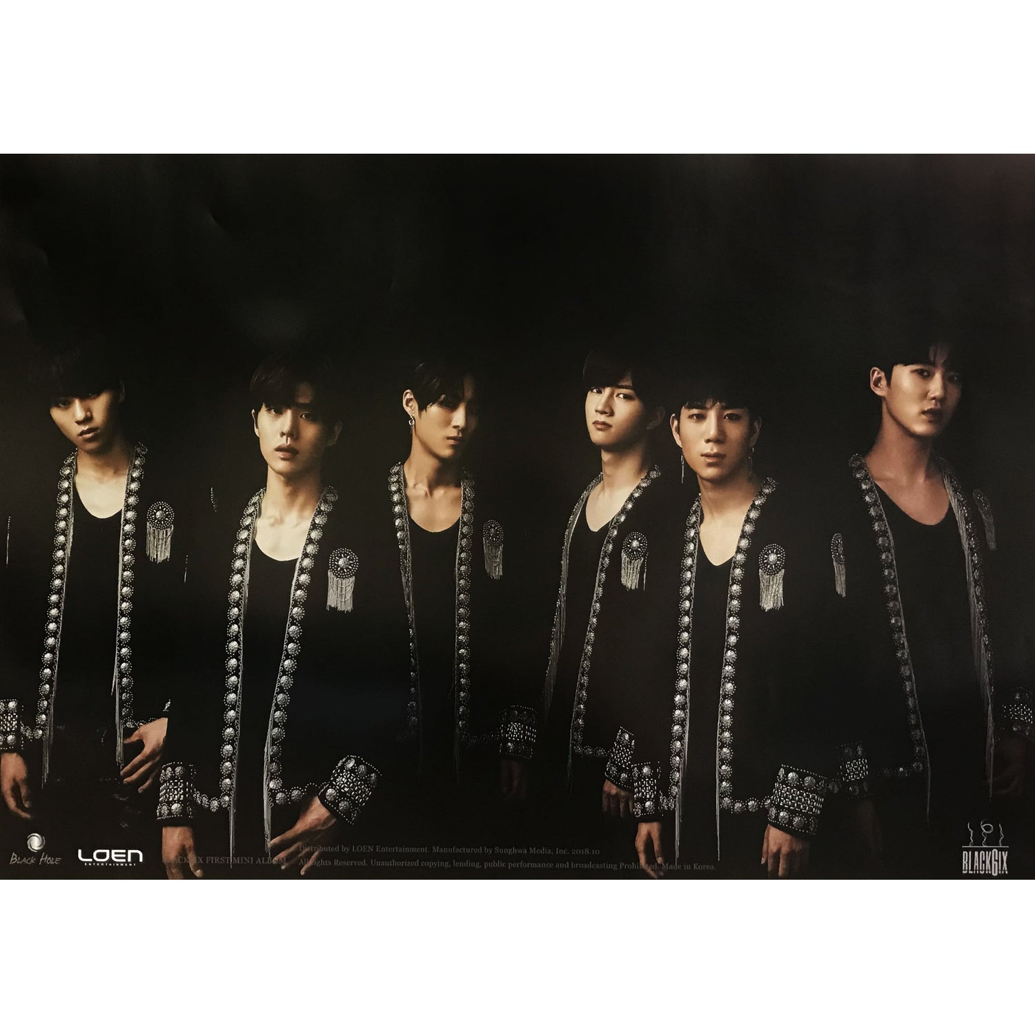 블랙식스 | BLACK6IX | 1ST MINI ALBUM [ SWAMP OF DESPAIR ] | POSTER ONLY