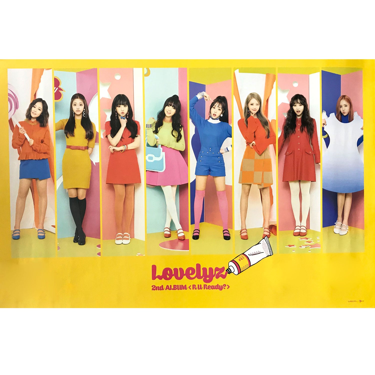 러블리즈 | LOVELYZ | 2ND ALBUM [ R U READY? ] | (YELLOW VER.) POSTER ONLY