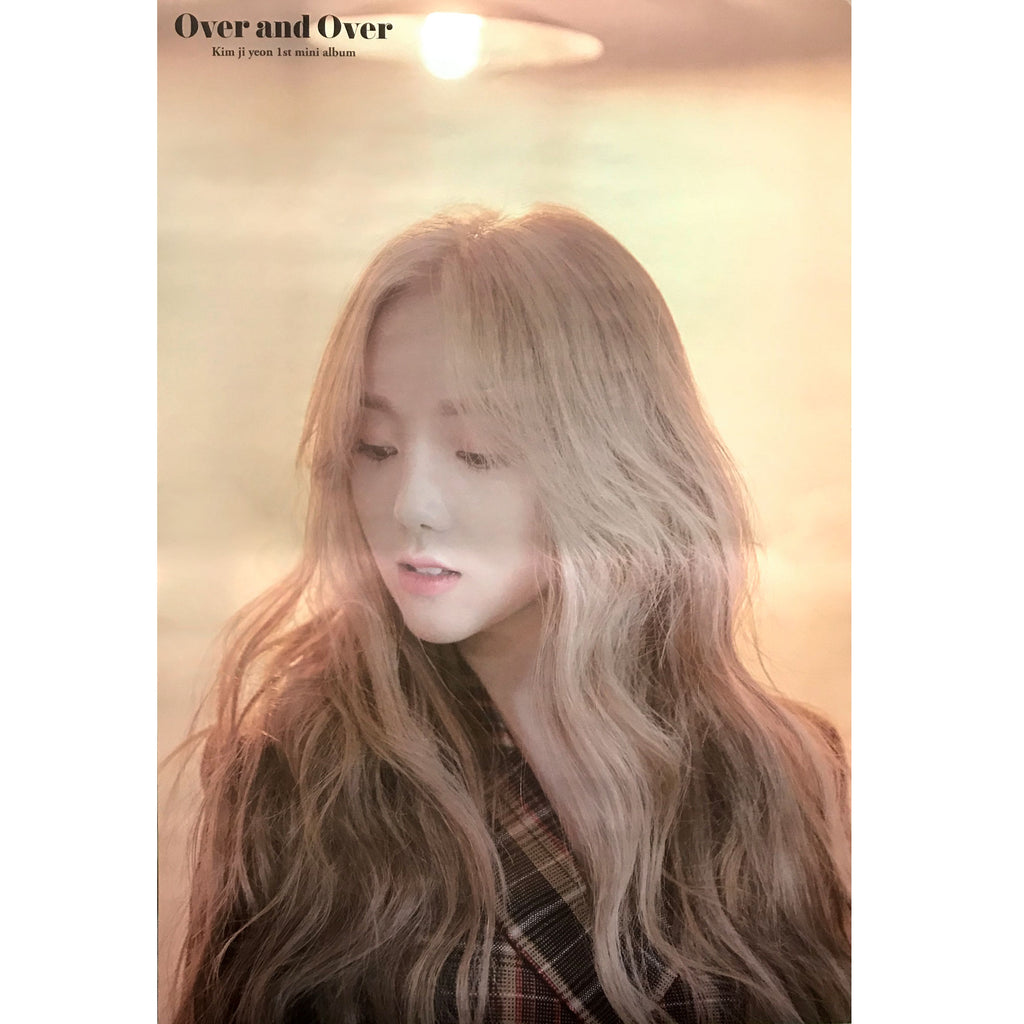 KIM JIYEON | 1st mini album [OVER AND OVER] | (VERSION A) POSTER ONLY