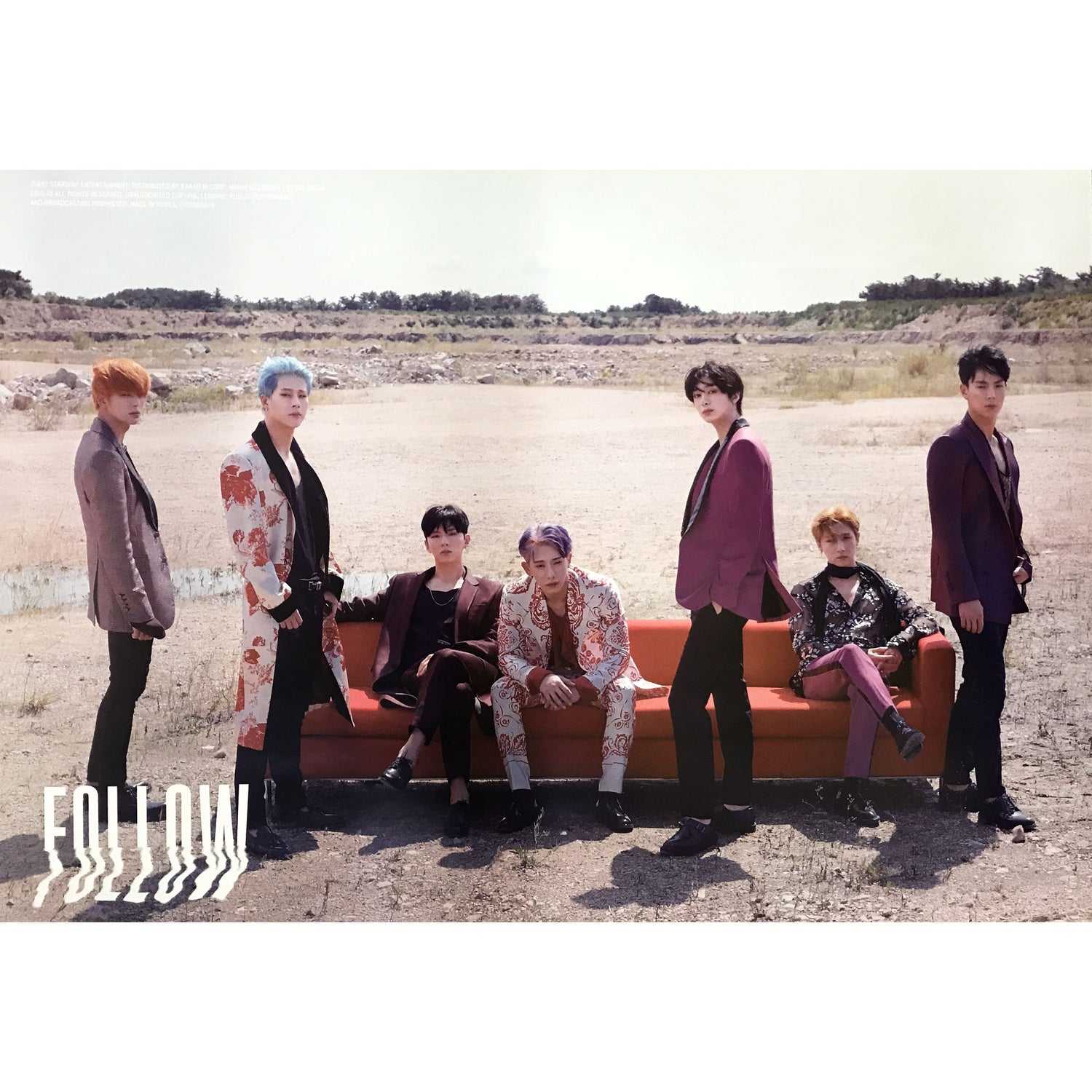MONSTA X | MINI ALBUM [FOLLOW-FIND YOU] (VERSION B) POSTER ONLY