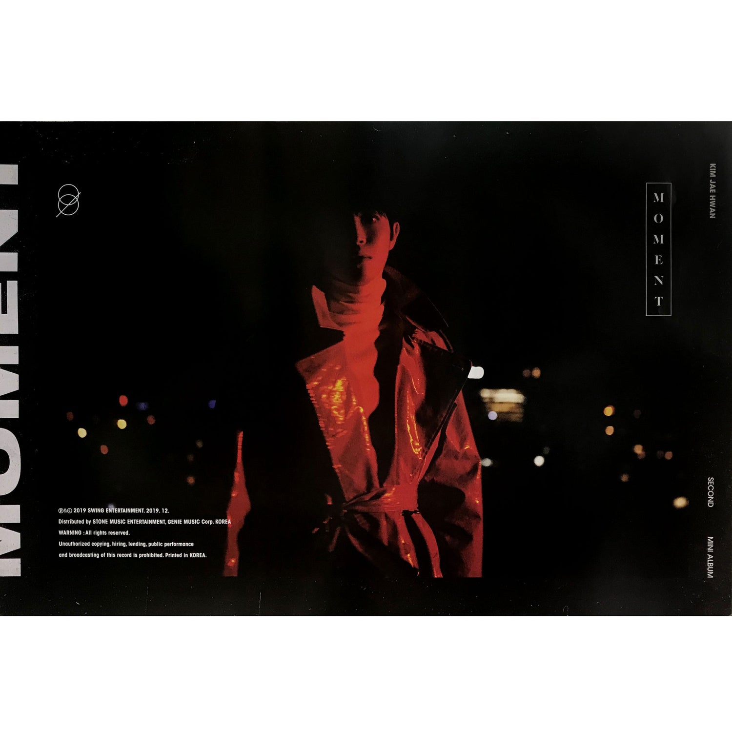 김재환 | KIM JAEHWAN | 2ND MINI ALBUM [ MOMENT ] | (NIGHT - A VER.) POSTER ONLY