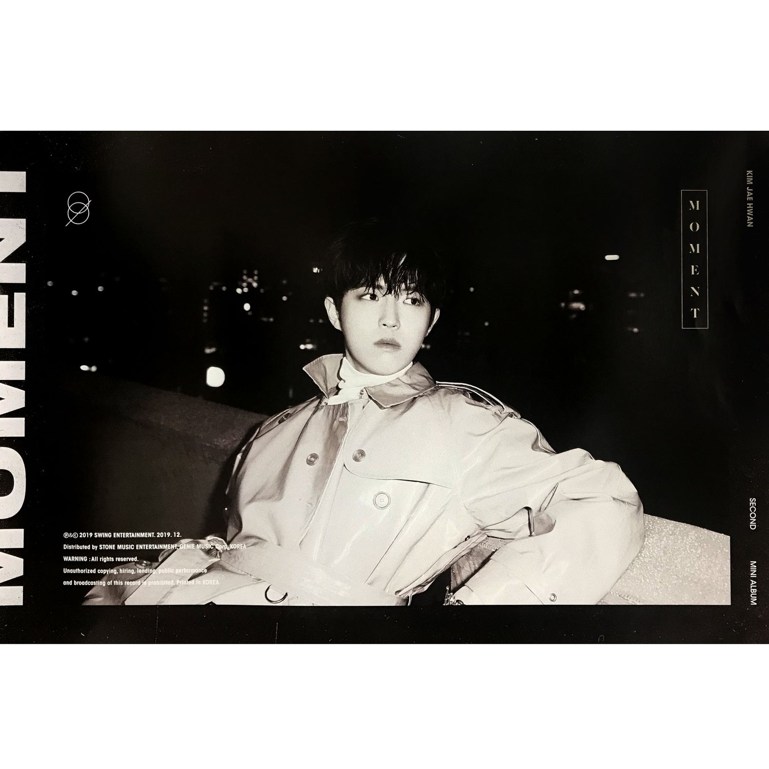 김재환 | KIM JAEHWAN | 2ND MINI ALBUM [ MOMENT ] | (NIGHT - B VER.) POSTER ONLY