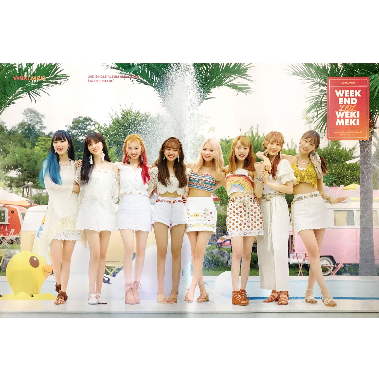 위키미키 | WEKI MEKI | 2ND SINGLE REPACKAGE [ WEEK END LOL ] | POSTER ONLY