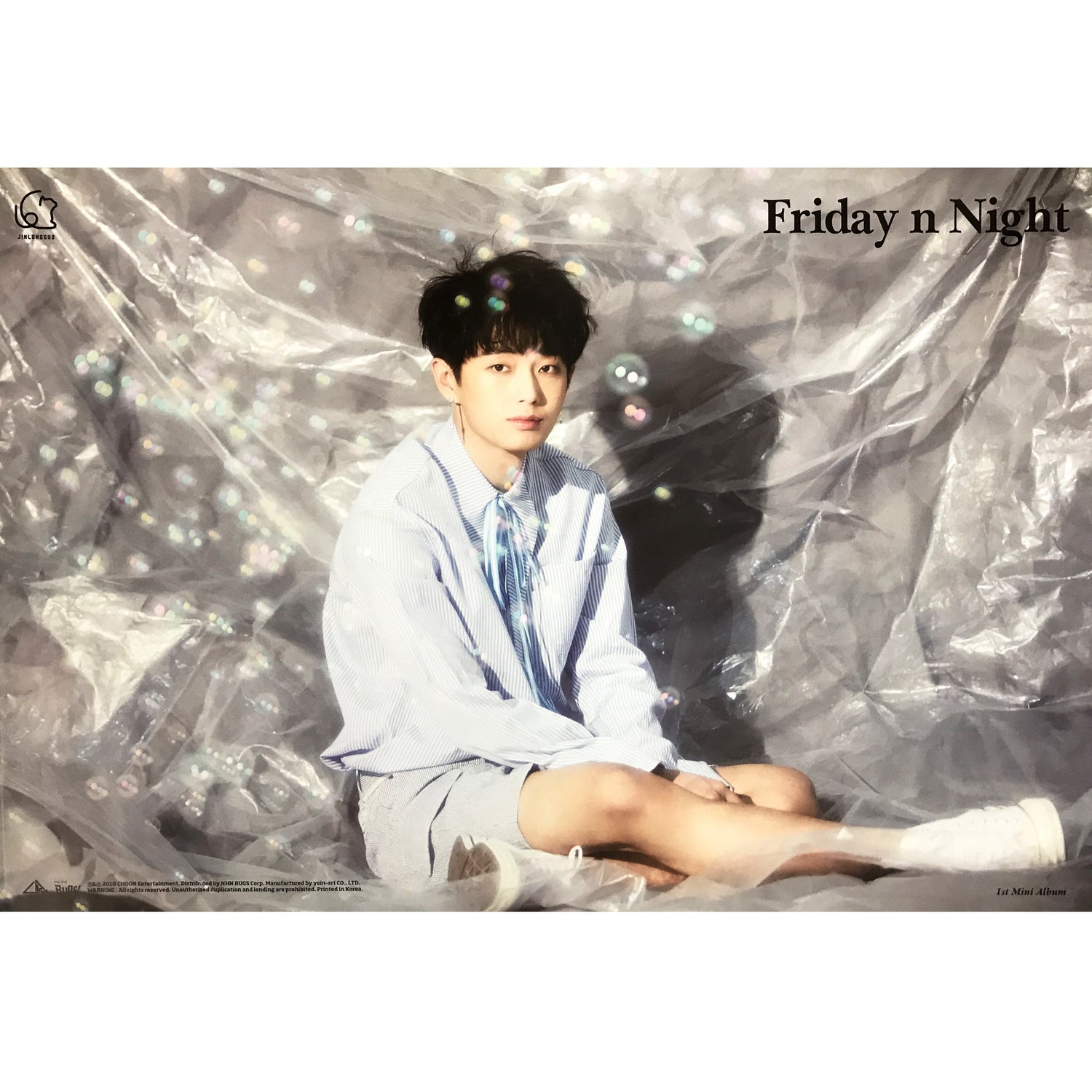 김용국 | JIN LONGGUO | 1ST MINI ALBUM [ FRIDAY N NIGHT ] | (B VER.) POSTER ONLY