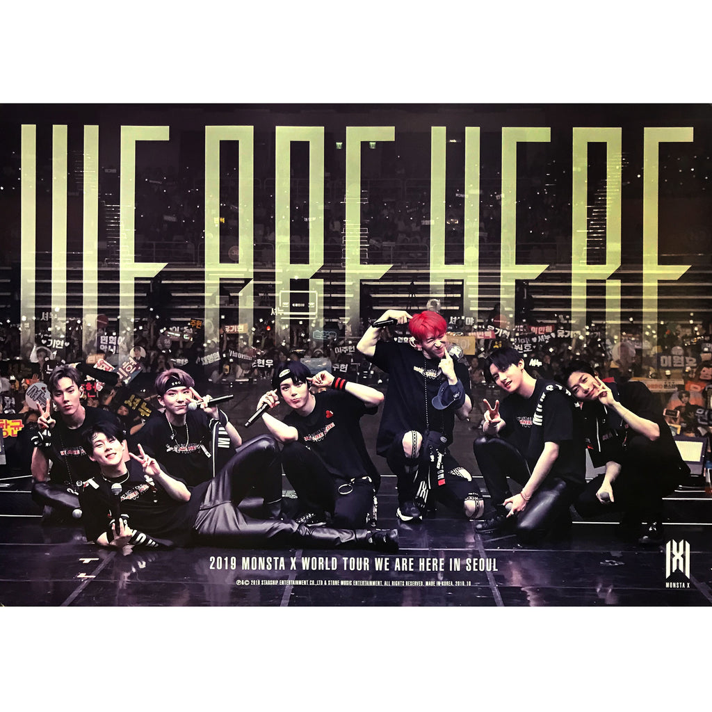 MONSTA X | 2019 WORLD TOUR [WE ARE HERE] IN SEOUL | (KIT VER) POSTER ONLY