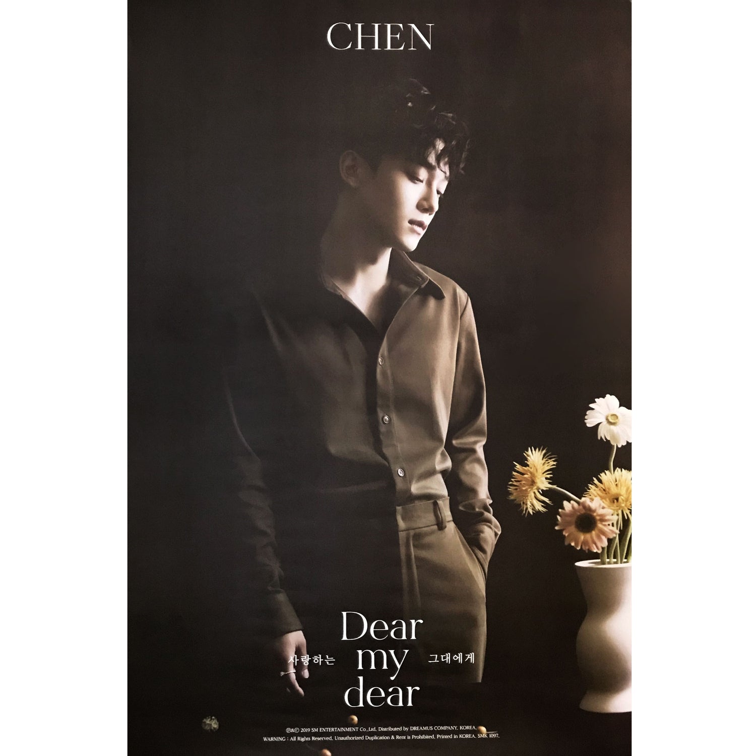 첸 | CHEN 2ND MINI ALBUM [ DEAR MY DEAR ] | (D VER.) POSTER ONLY