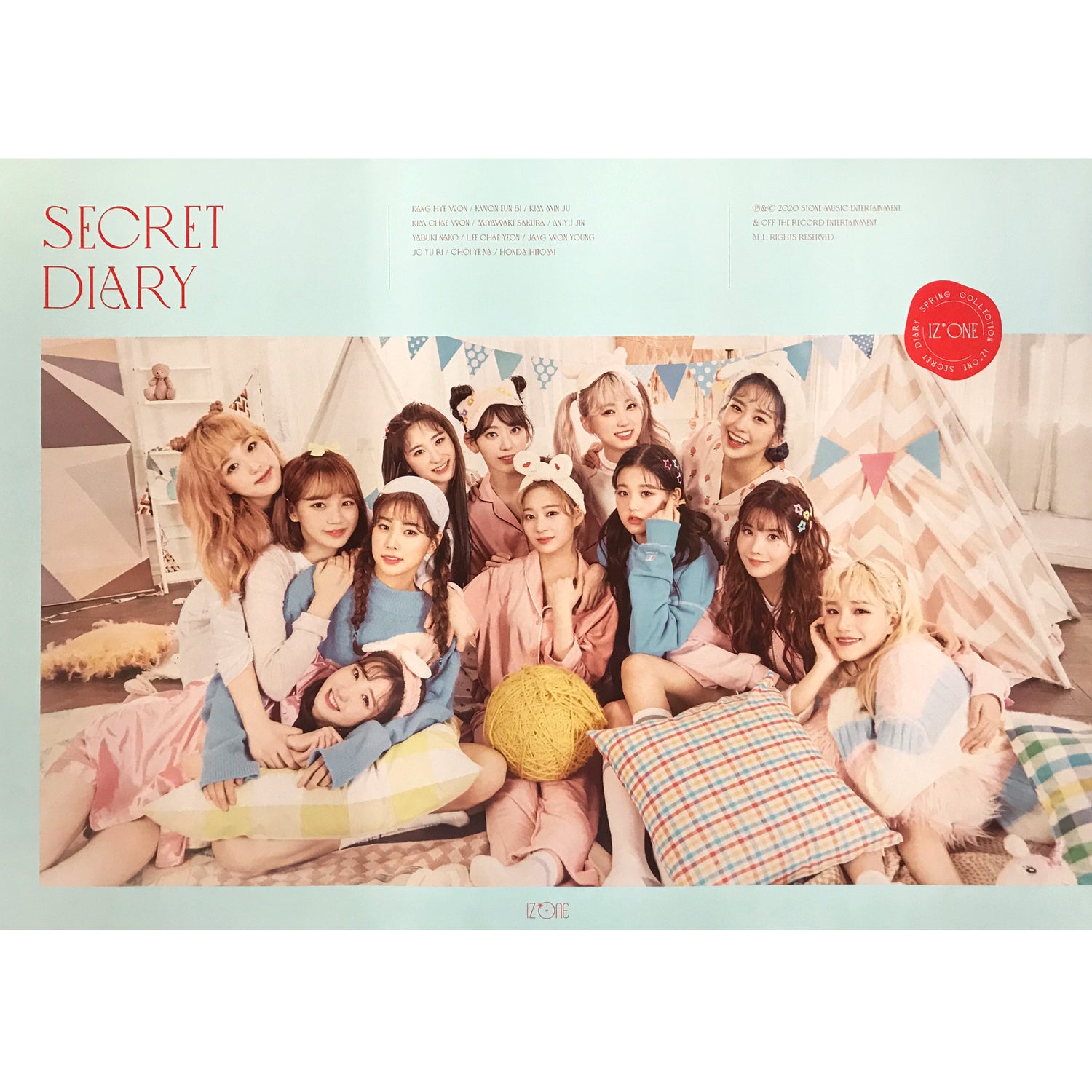 아이즈원 | IZ*ONE | SPRING COLLECTION [ SECRET DIARY ] | (CALENDAR PACKAGE VER.) POSTER ONLY
