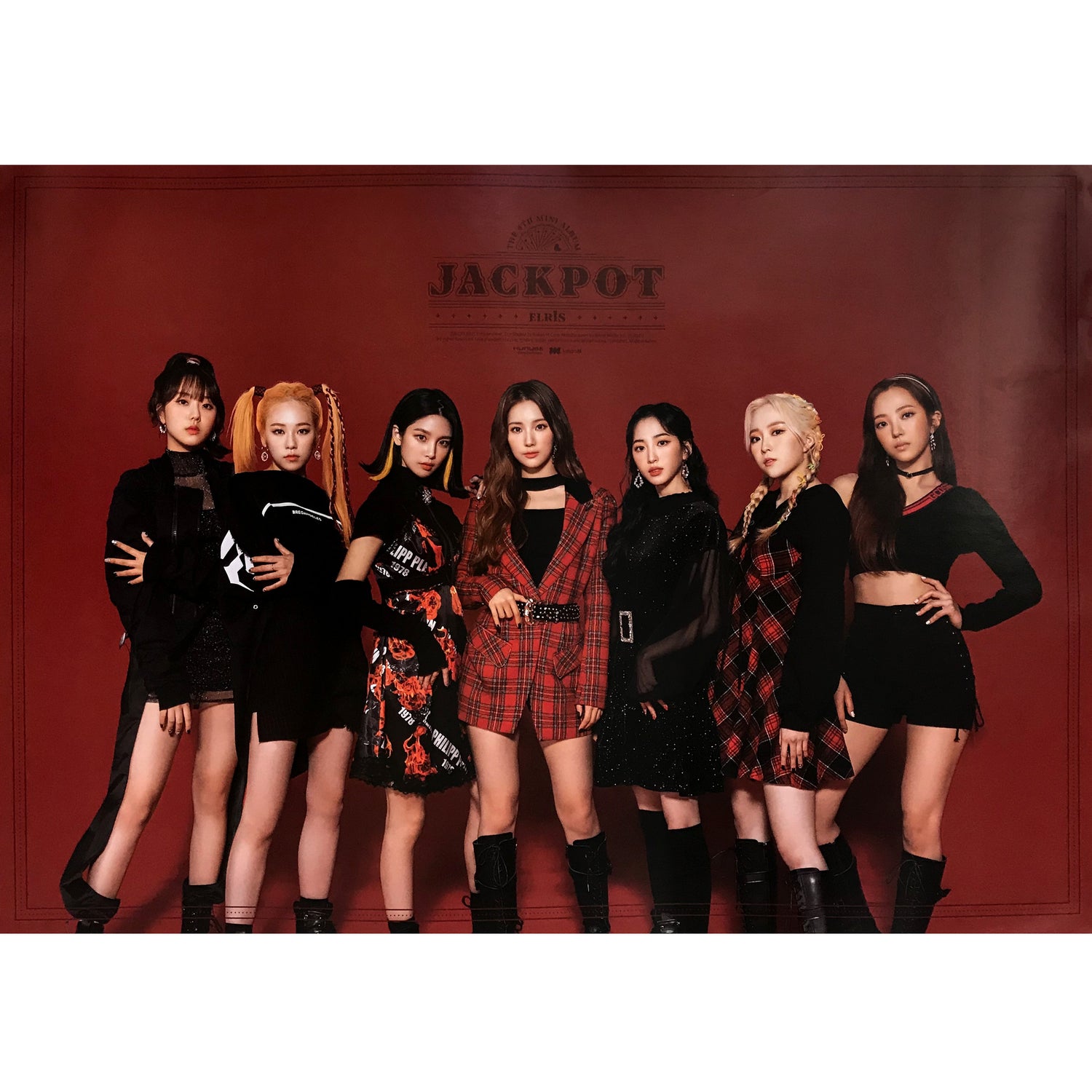 엘리스 | ELRIS | 4TH MINI ALBUM [ JACKPOT ] | (RED VER.) POSTER ONLY