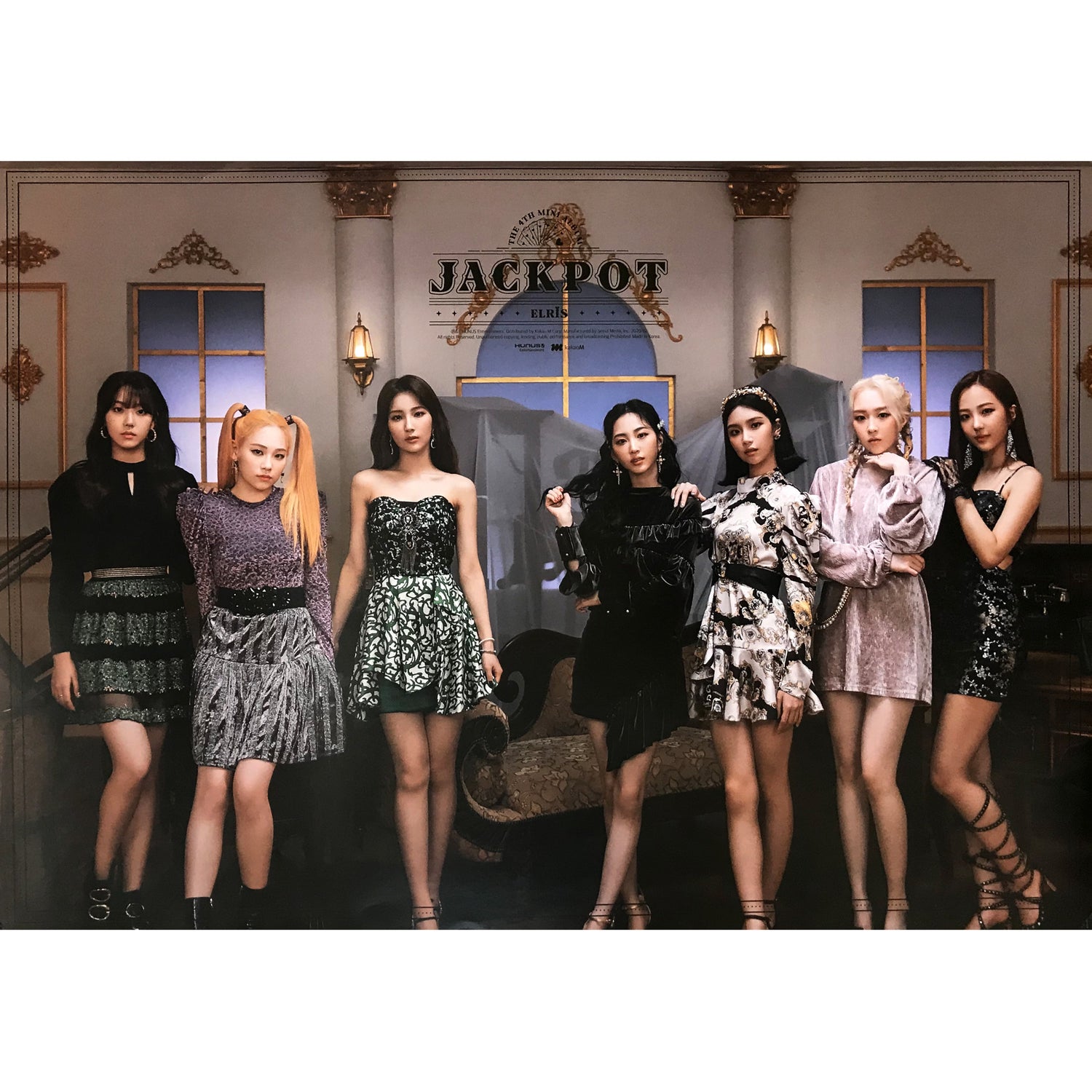 엘리스 | ELRIS | 4TH MINI ALBUM [ JACKPOT ] | (BLACK VER.) POSTER ONLY