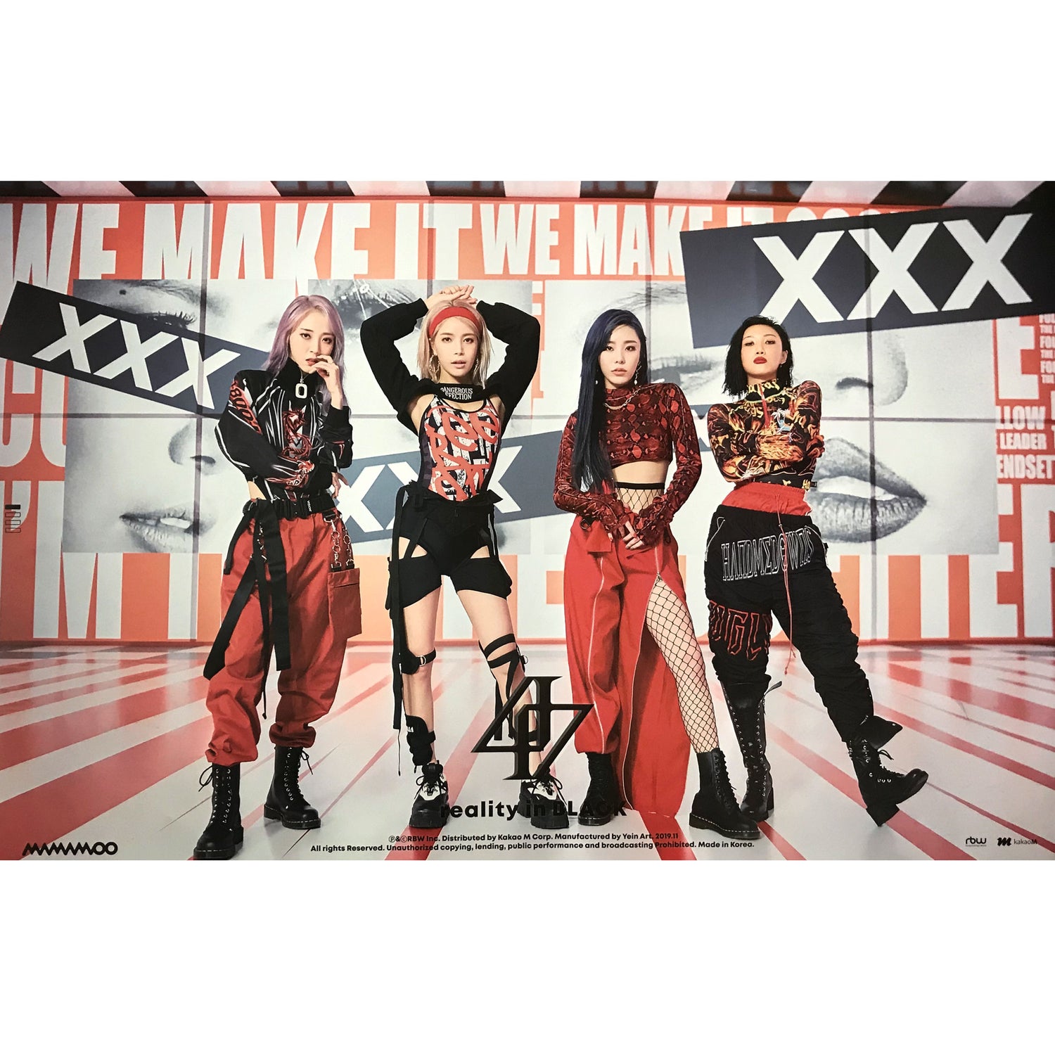 MAMAMOO | 2ND ALBUM [REALITY IN BLACK] | (VERSION B) POSTER ONLY