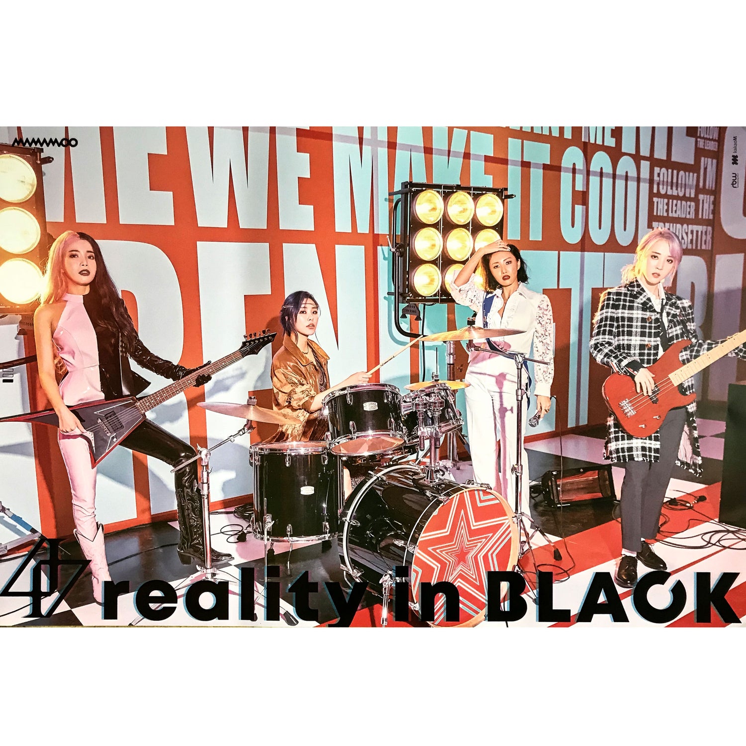 MAMAMOO | 마마무 | 2ND ALBUM [REALITY IN BLACK] | (VERSION D) POSTER ONLY