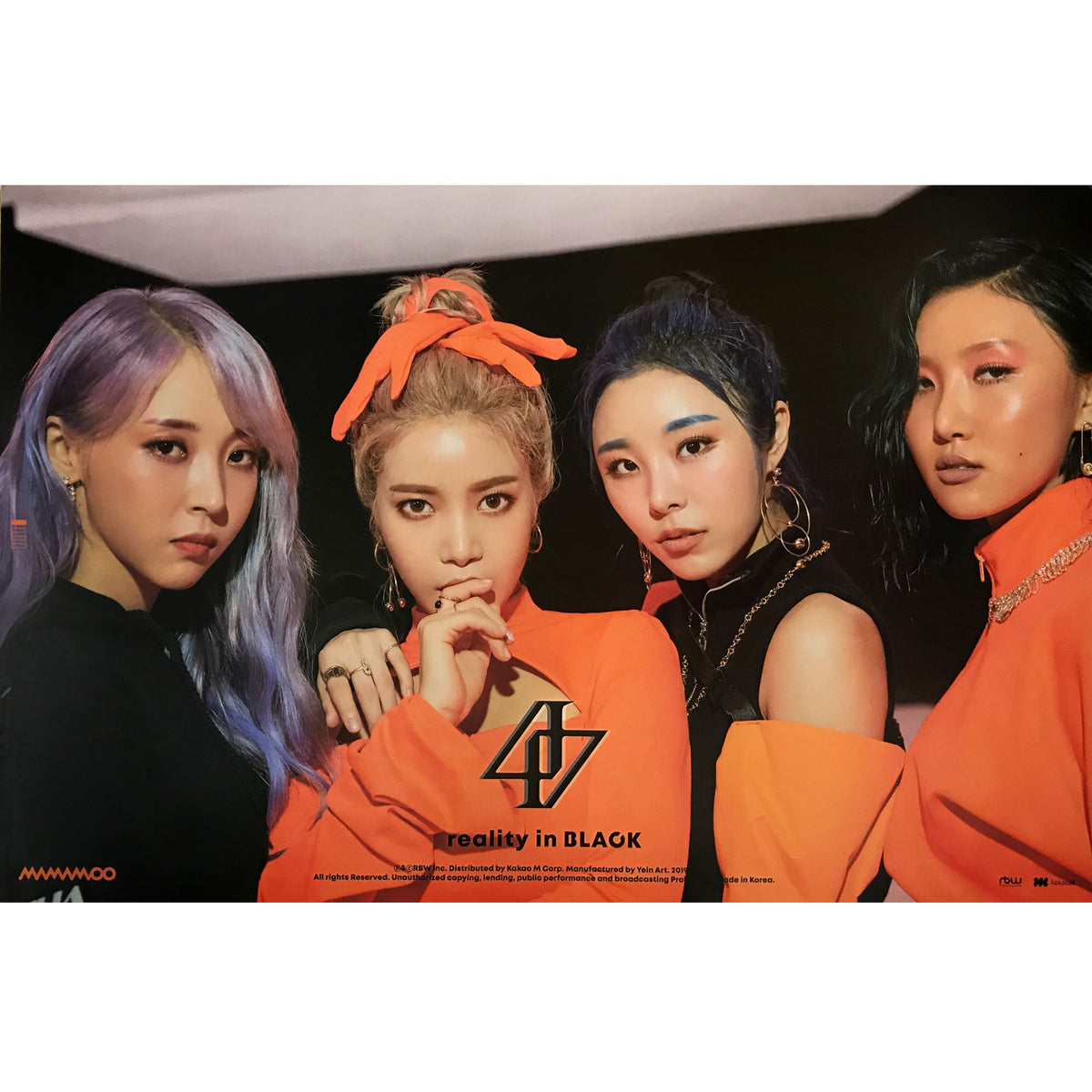 MAMAMOO | 2ND ALBUM [REALITY IN BLACK] | (VERSION A) POSTER ONLY
