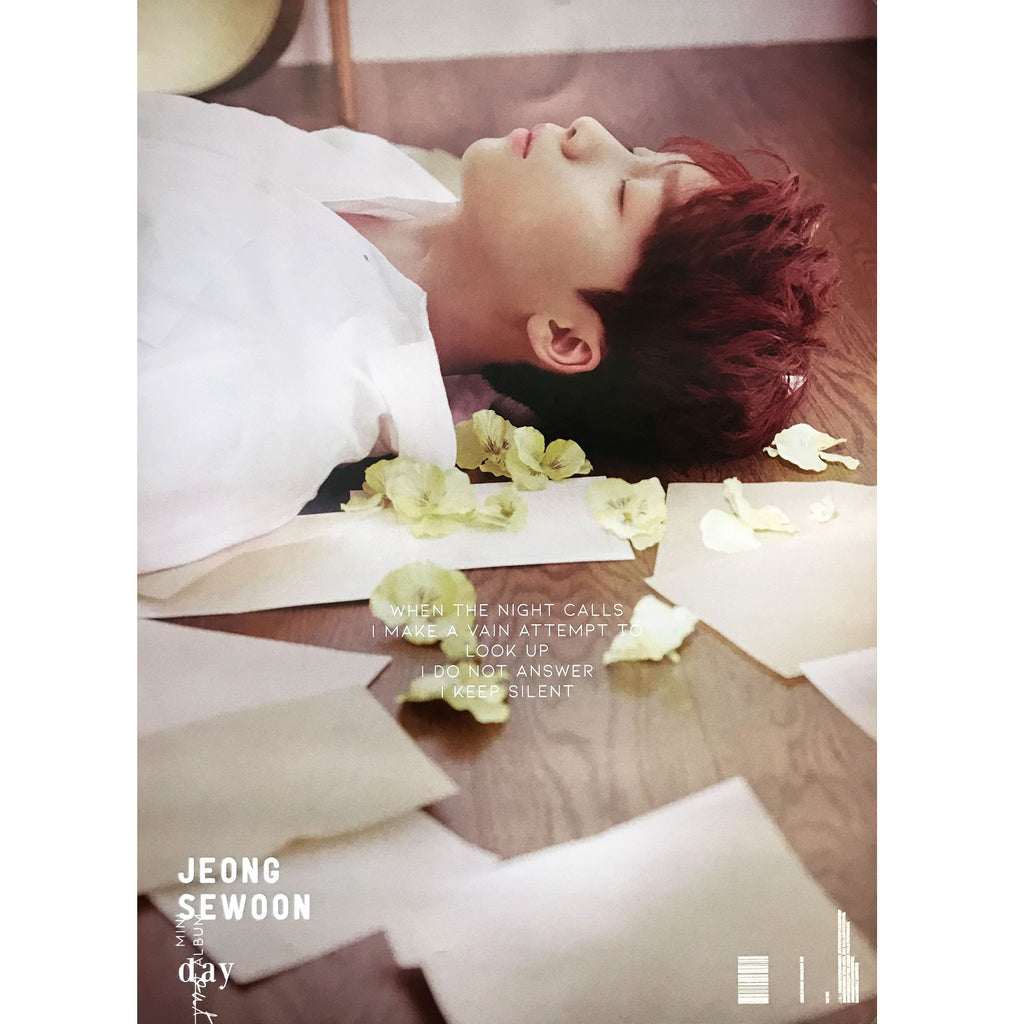 JEONG SEWOON | MINI ALBUM [DAY] (DAY-OUT VER.) POSTER ONLY