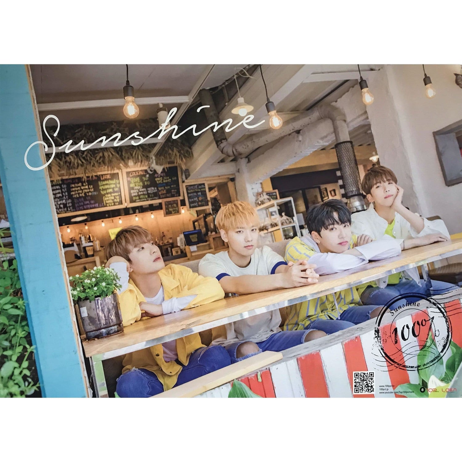 MUSIC PLAZA Poster 백퍼센트 | 100% | 5TH MINI ALBUM - SUNSHINE | POSTER