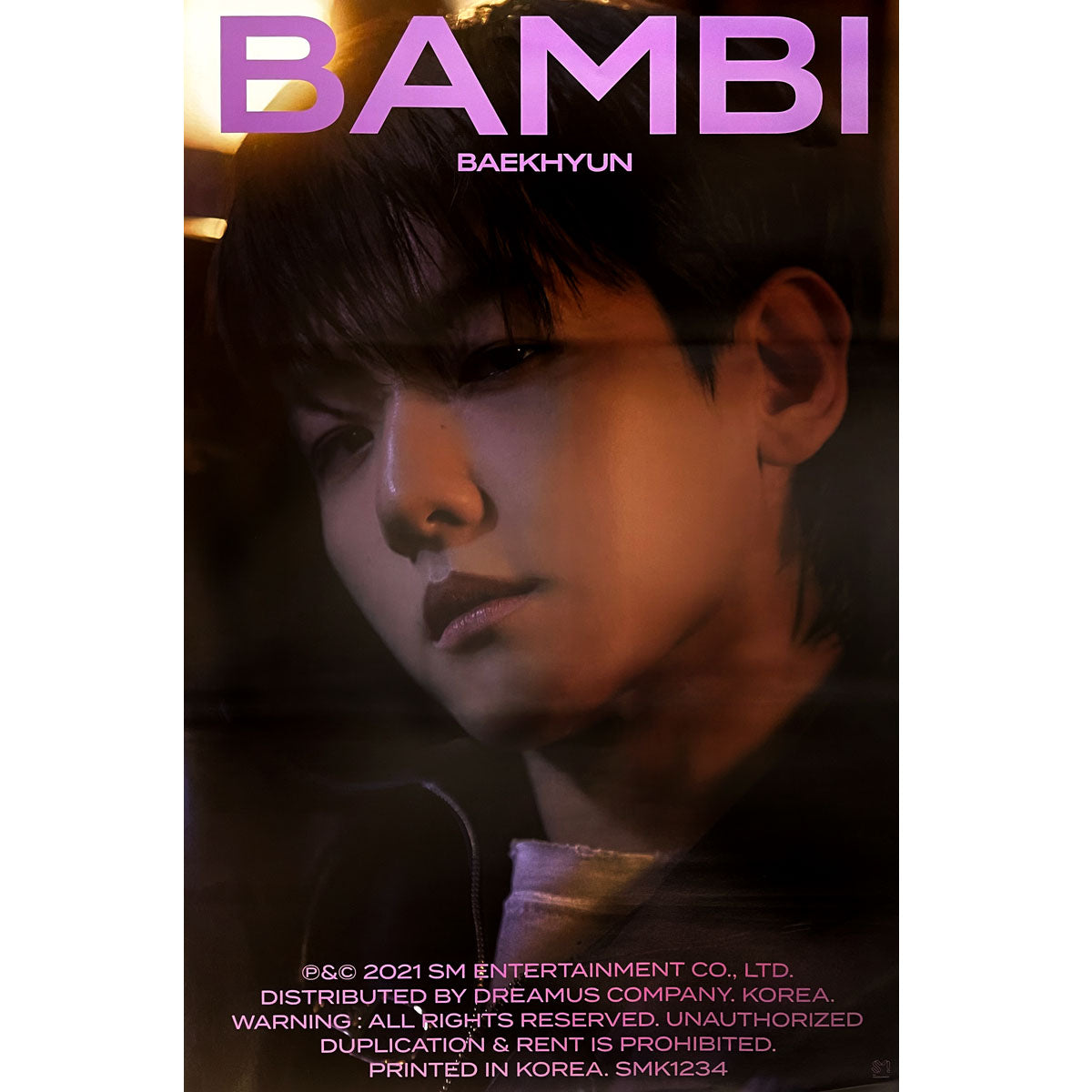 백현 | BAEKHYUN | 3RD MINI ALBUM [ BAMBI ] | (MISTY VER.) POSTER ONLY