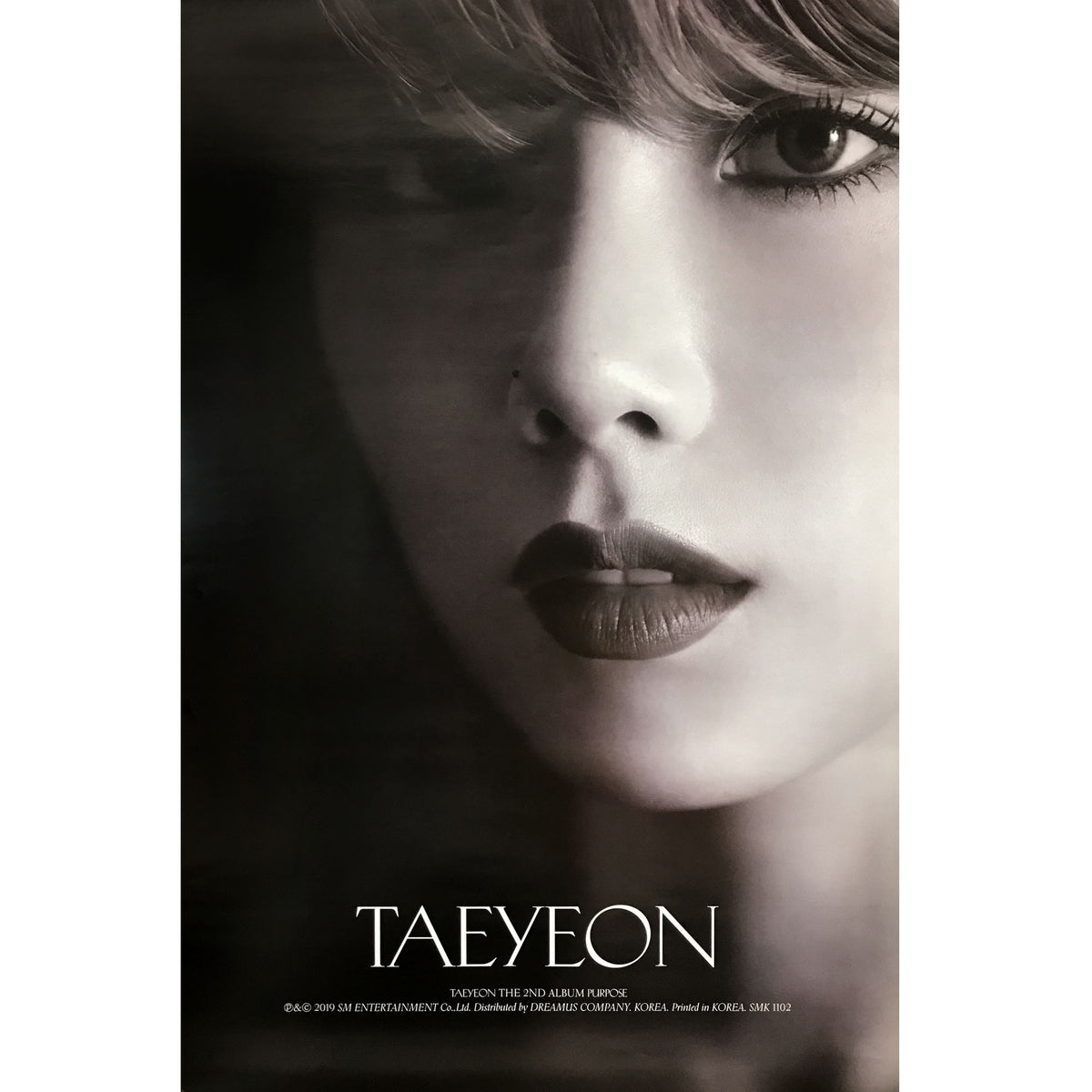 TAEYEON | 2ND ALBUM [PURPOSE] (WHITE VERSION) POSTER ONLY