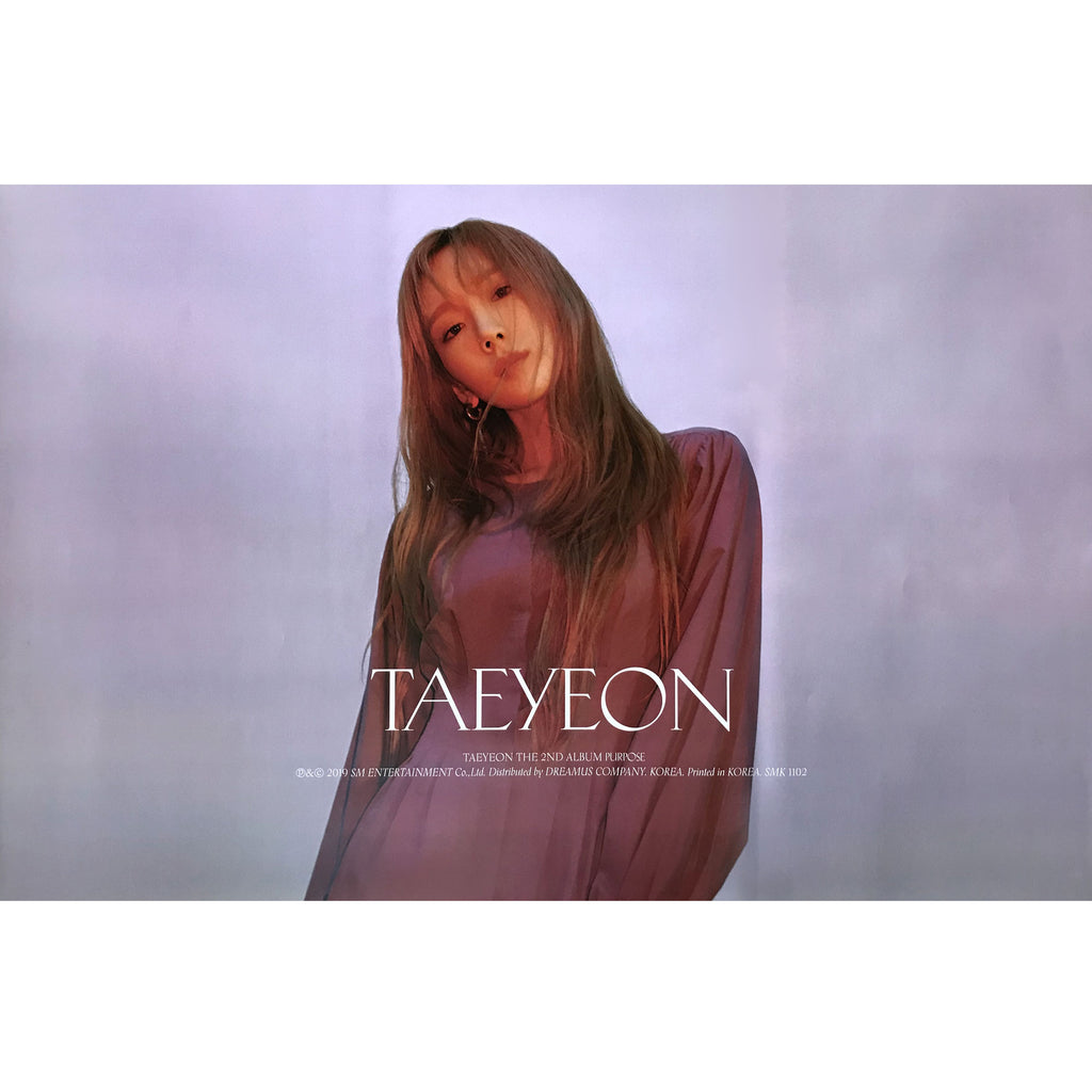TAEYEON | 2ND ALBUM [PURPOSE] (RED VERSION) POSTER ONLY