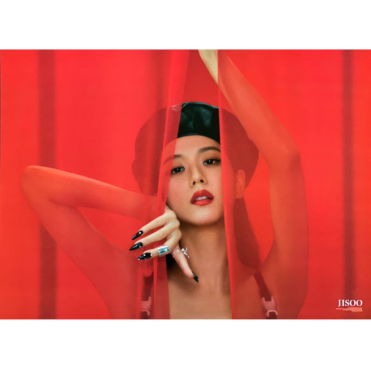 지수 | JISOO | 1ST SINGLE ALBUM [ ME ] | (RED VER. - DOUBLE SIDED) POSTER ONLY