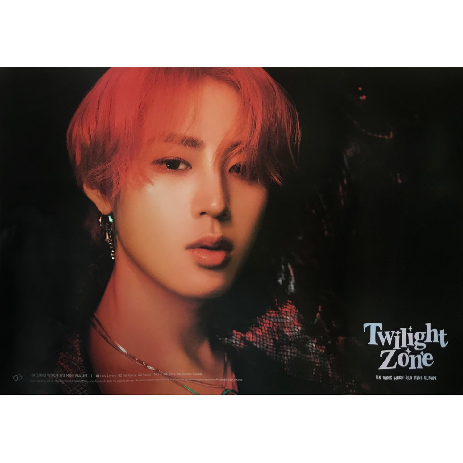 하성운 | HA SUNGWOON | 3RD MINI ALBUM [ TWILIGHT ZONE ] | (B VER.) POSTER ONLY
