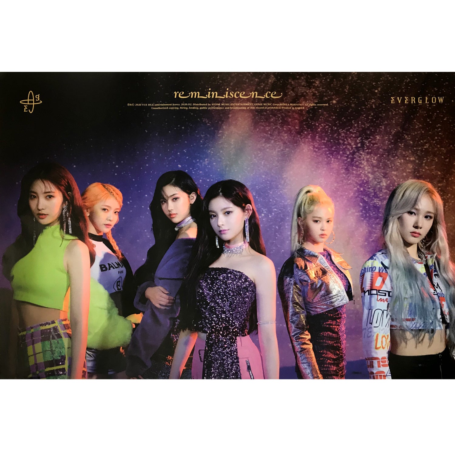 에버글로우 | EVERGLOW | 1ST MINI ALBUM [ REMINISCENCE ] | (GROUP VER.) POSTER ONLY