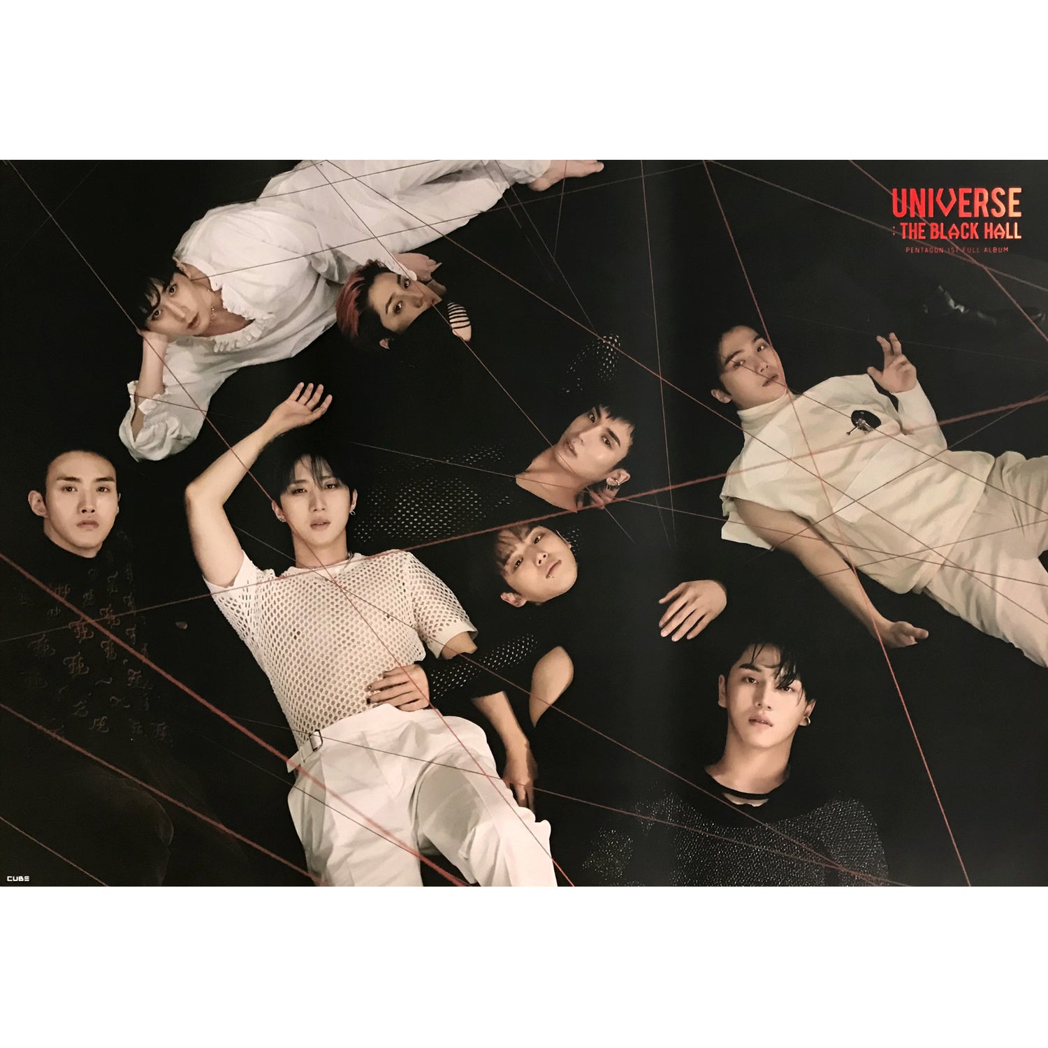 펜타곤 | PENTAGON | 1ST ALBUM [ UNIVERSE: THE BLACK HALL ] | (UPSIDE VER.) POSTER ONLY