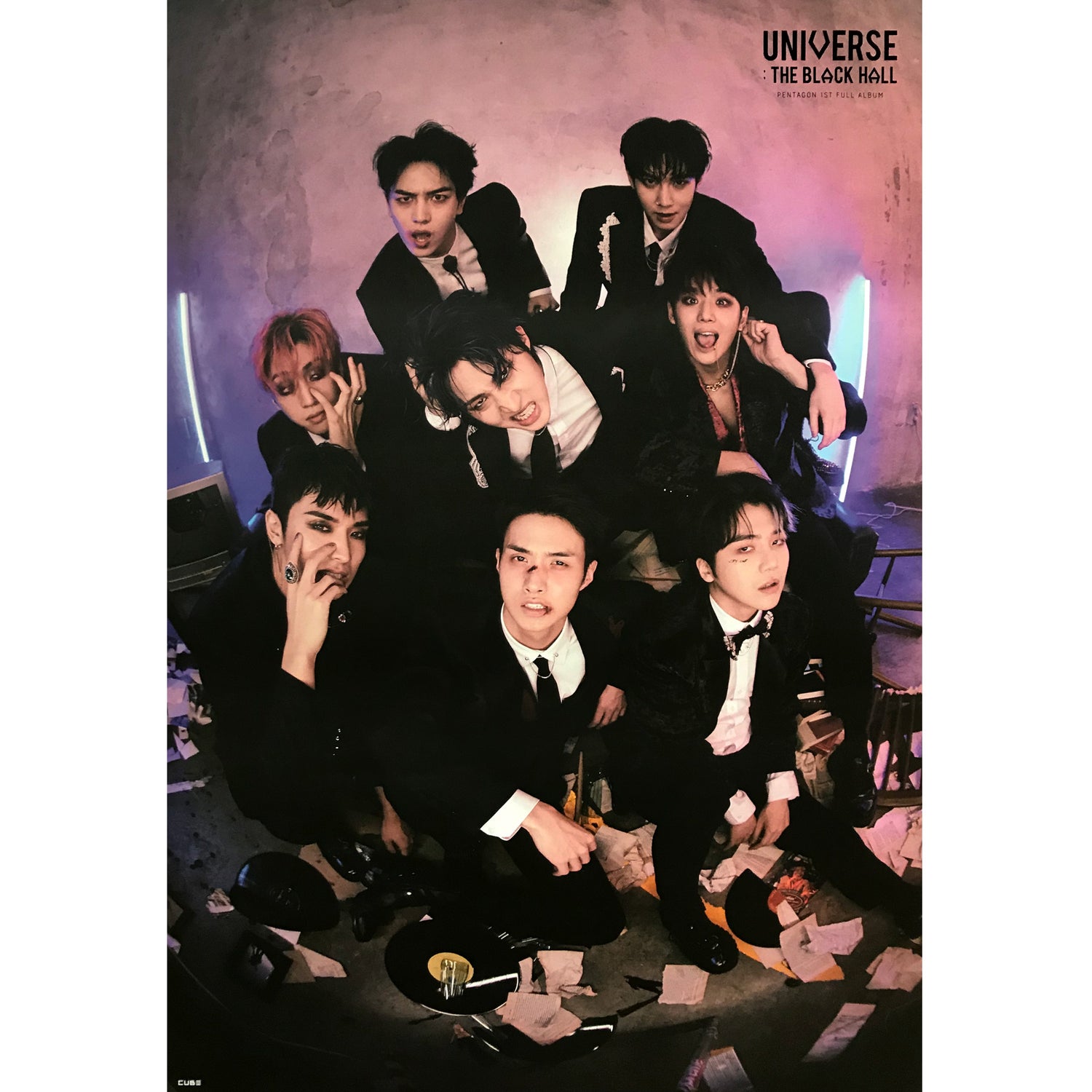 펜타곤 | PENTAGON | 1ST ALBUM [ UNIVERSE: THE BLACK HALL ] | (DOWNSIDE VER.) POSTER ONLY