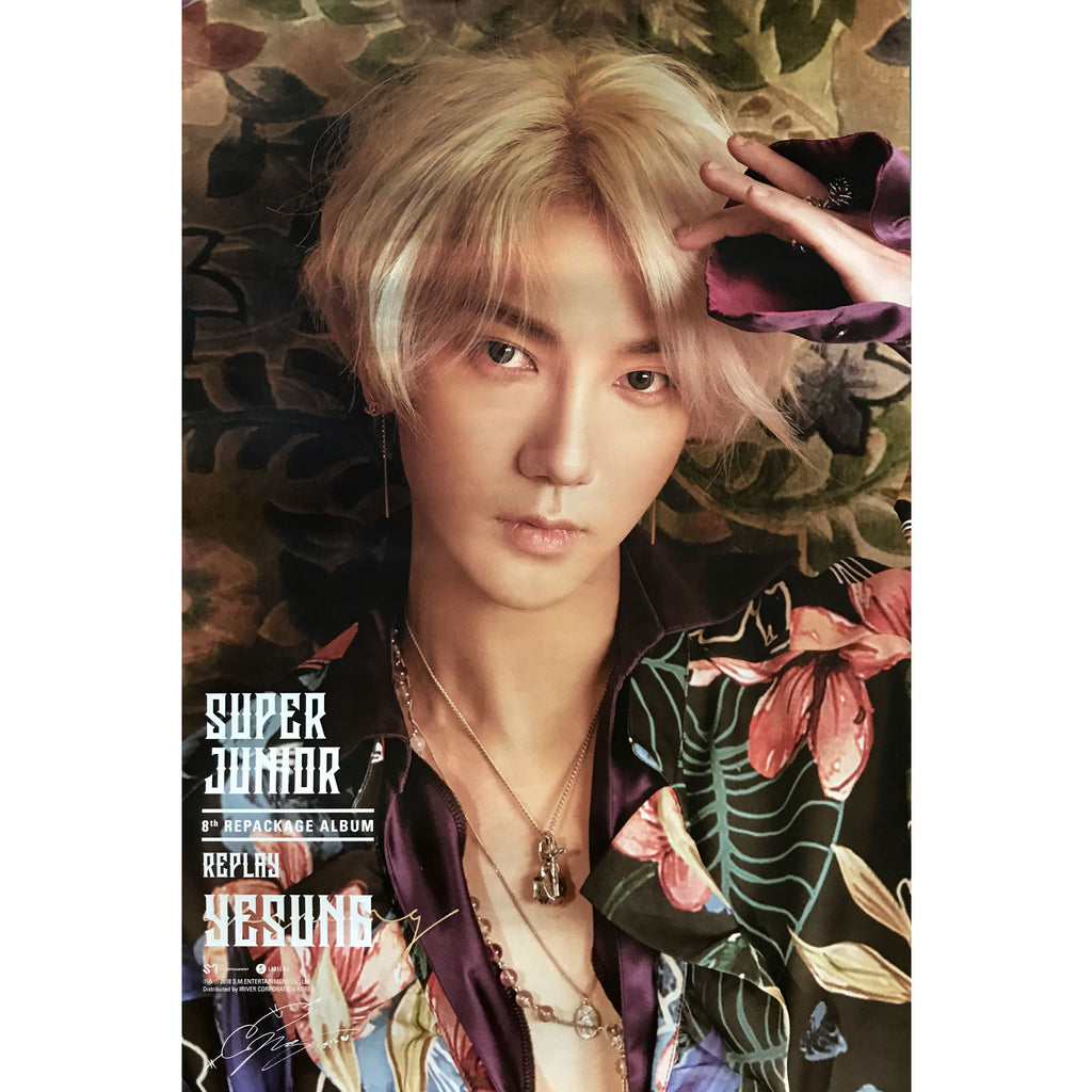 SUPER JUNIOR | 8TH ALBUM REPACKAGE - REPLAY | YESUNG | POSTER ONLY