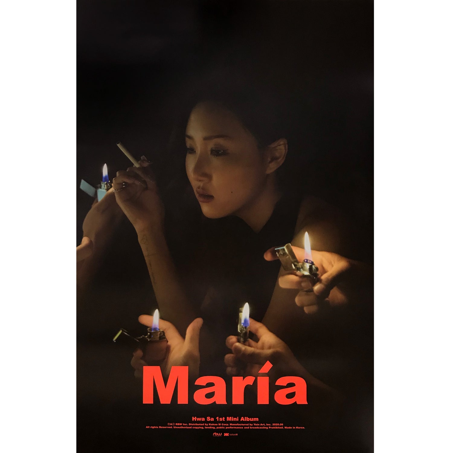 화사 | HWA SA | 1ST MINI ALBUM [ MARIA ] | (C VER.) POSTER ONLY