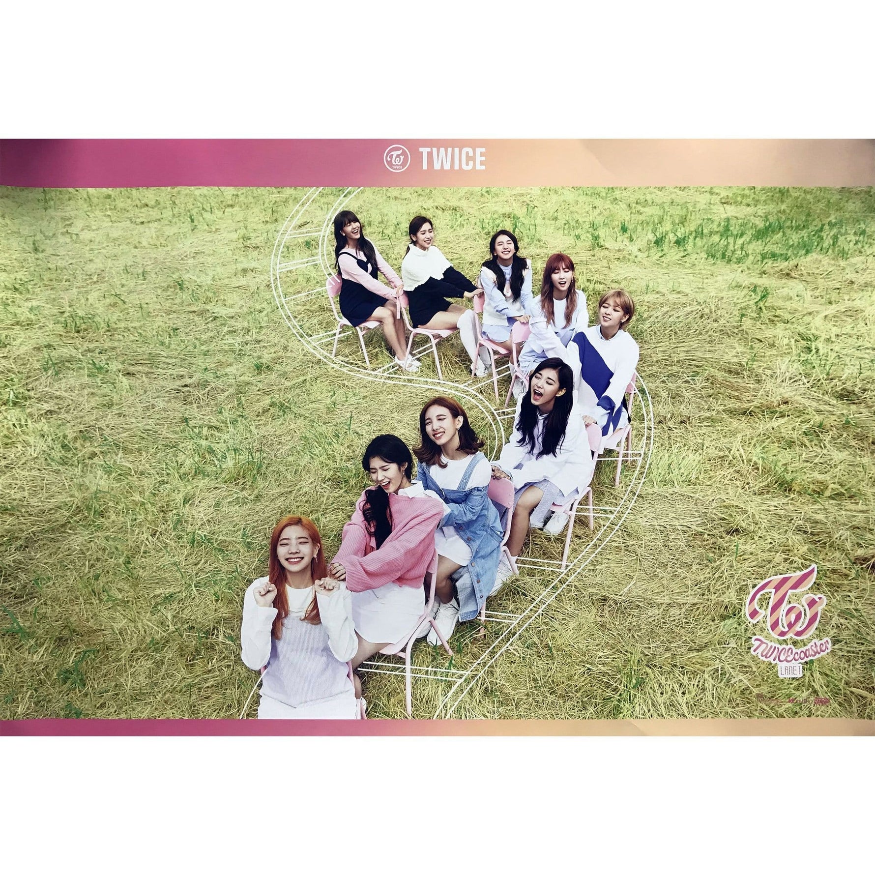 MUSIC PLAZA Poster 트와이스 | TWICE | Twice -Coaster | LANE 1 | POSTER