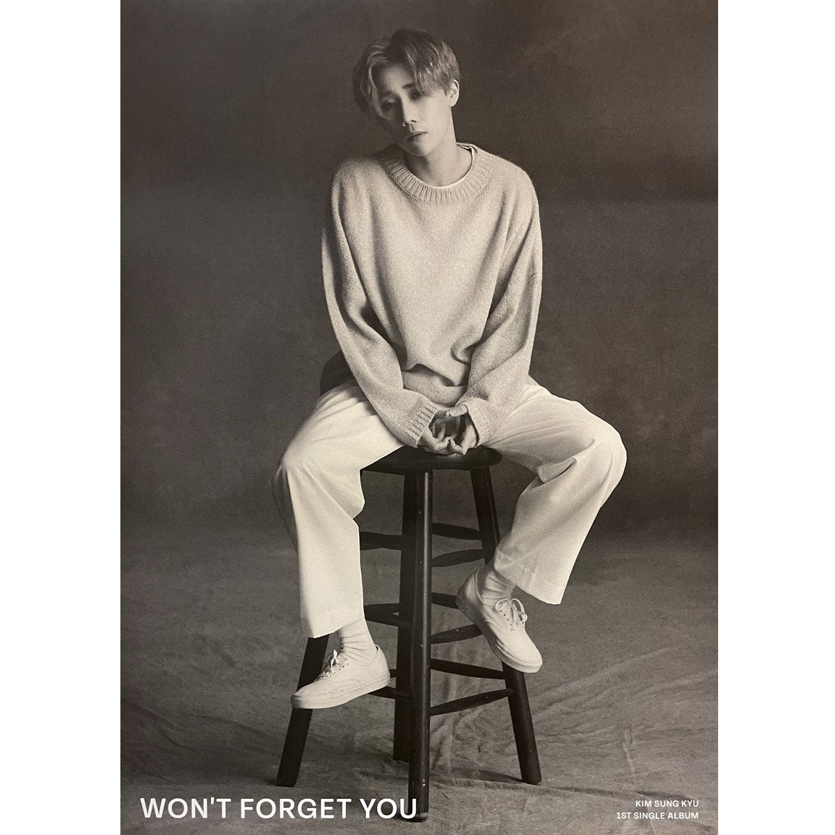 김성규 | KIM SUNGKYU | 1ST SINGLE ALBUM [ WON'T FORGET YOU ] | (A VER.) POSTER ONLY