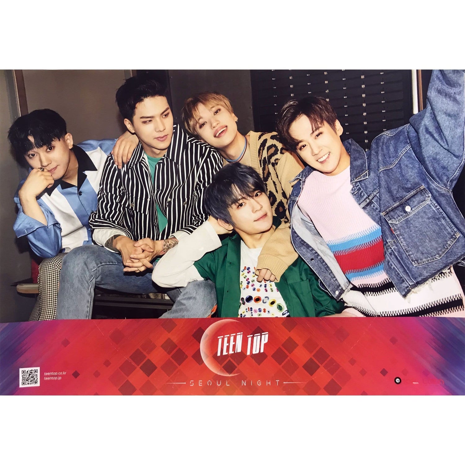 MUSIC PLAZA Poster Teen Top | SEOUL NIGHT | - POSTER (Red)