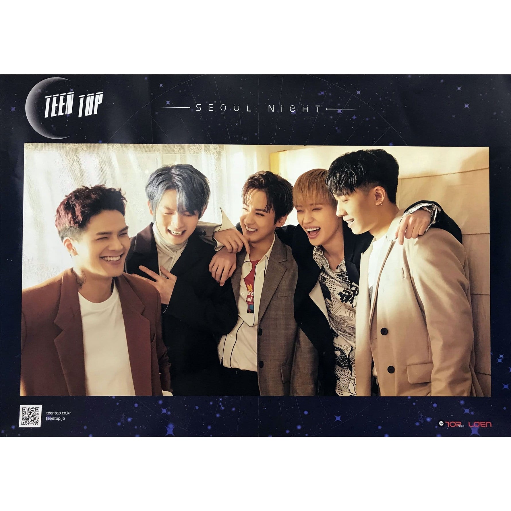 MUSIC PLAZA Poster 틴탑 | Teen Top | SEOUL NIGHT -BLUE | POSTER