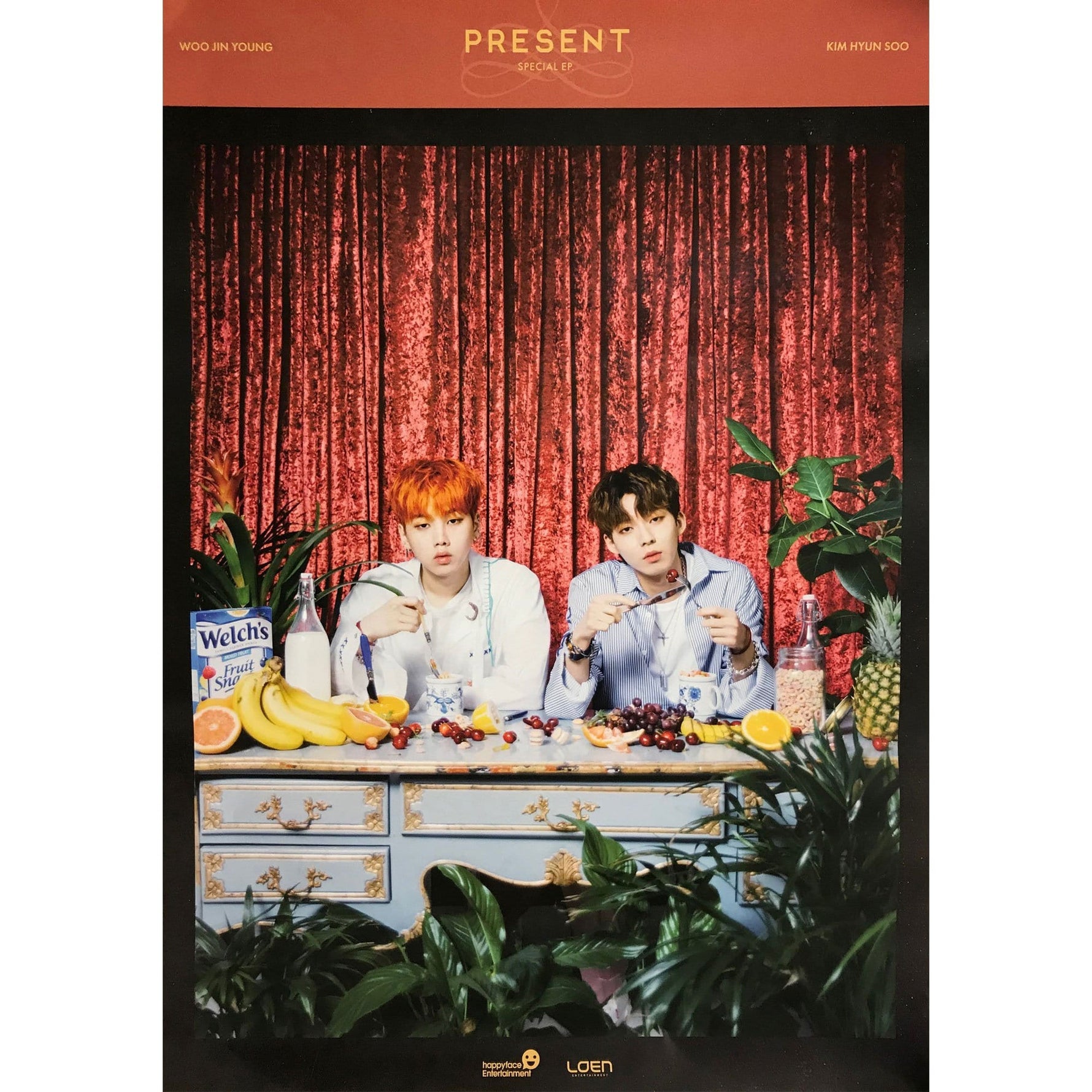 MUSIC PLAZA Poster Woo Jin Young & Kim Hyun Soo | PRESENT | - POSTER