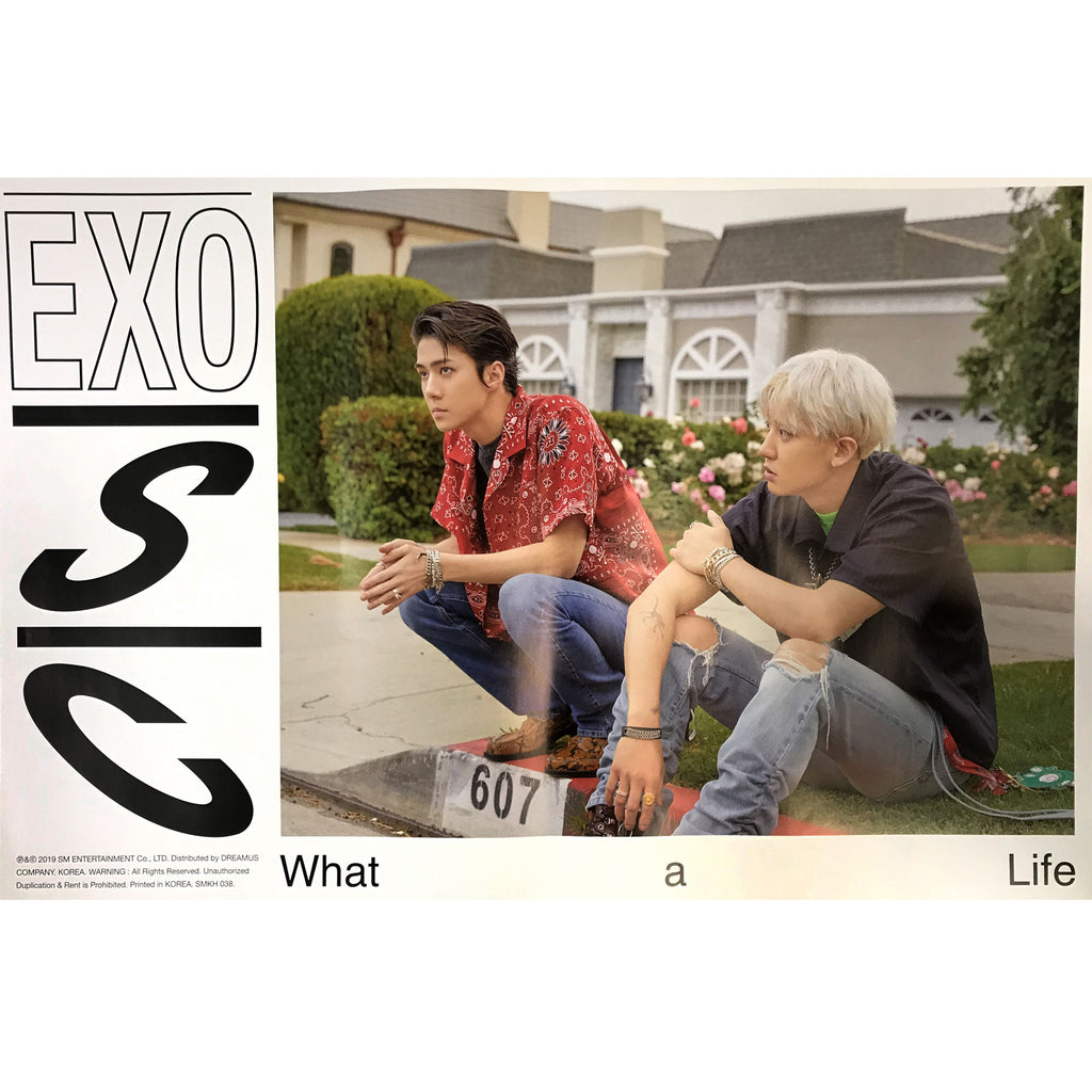 세훈 & 찬열 | EXO-SC | 1ST MINI ALBUM [ WHAT A LIFE ] | (KIHNO VER.) POSTER ONLY