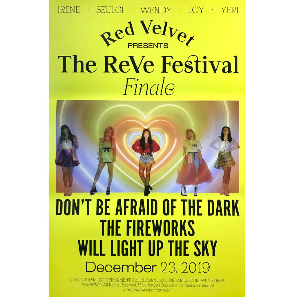 레드벨벳 | RED VELVET | 1ST COMPILATION ALBUM [ THE REVE FESTIVAL: FINALE ] | (SCRAPBOOK VER.) POSTER ONLY