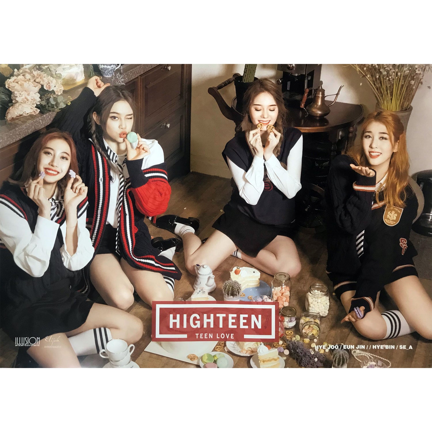 하이틴 | HIGHTEEN | 2ND MINI ALBUM [ TEEN LOVE ] | (B VER.) POSTER ONLY