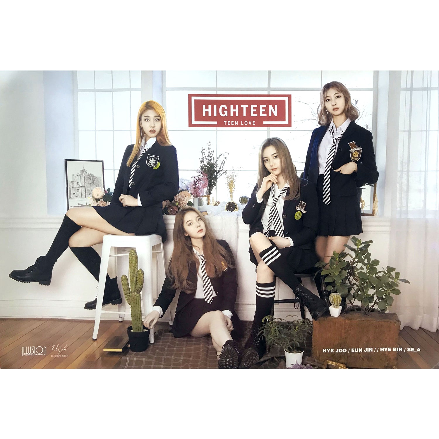 하이틴 | HIGHTEEN | 2ND MINI ALBUM [ TEEN LOVE ] | (A VER.) POSTER ONLY